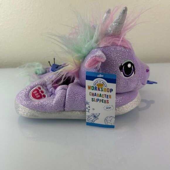 Build-A-Bear Purple Unicorn Slipper Sz M (12-13) - Picture 6 of 12